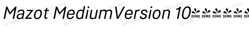 Mazot MediumVersion 10字体转换